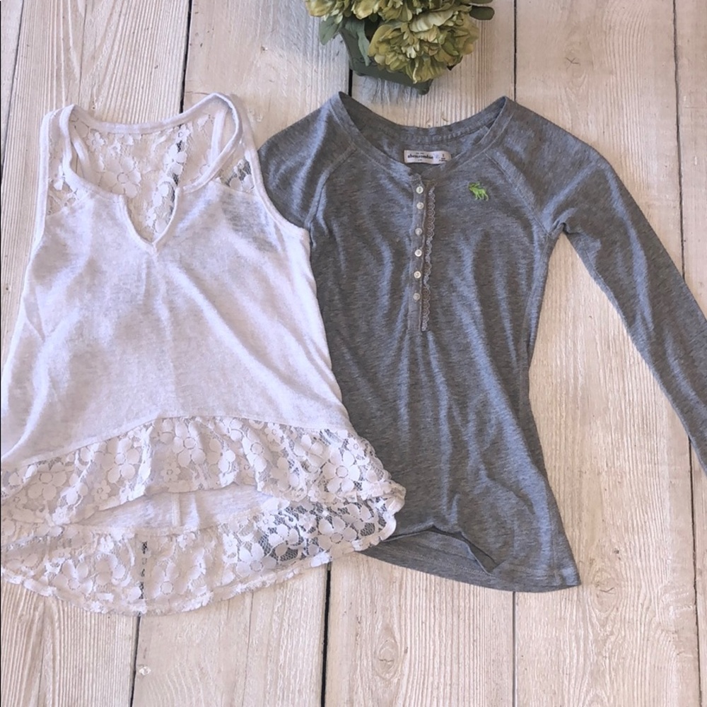 Girls Abercrombie Lot 2 Shirts